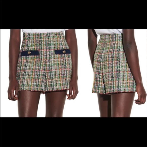 Sandro tweed short NWT size 34 - Picture 3 of 3